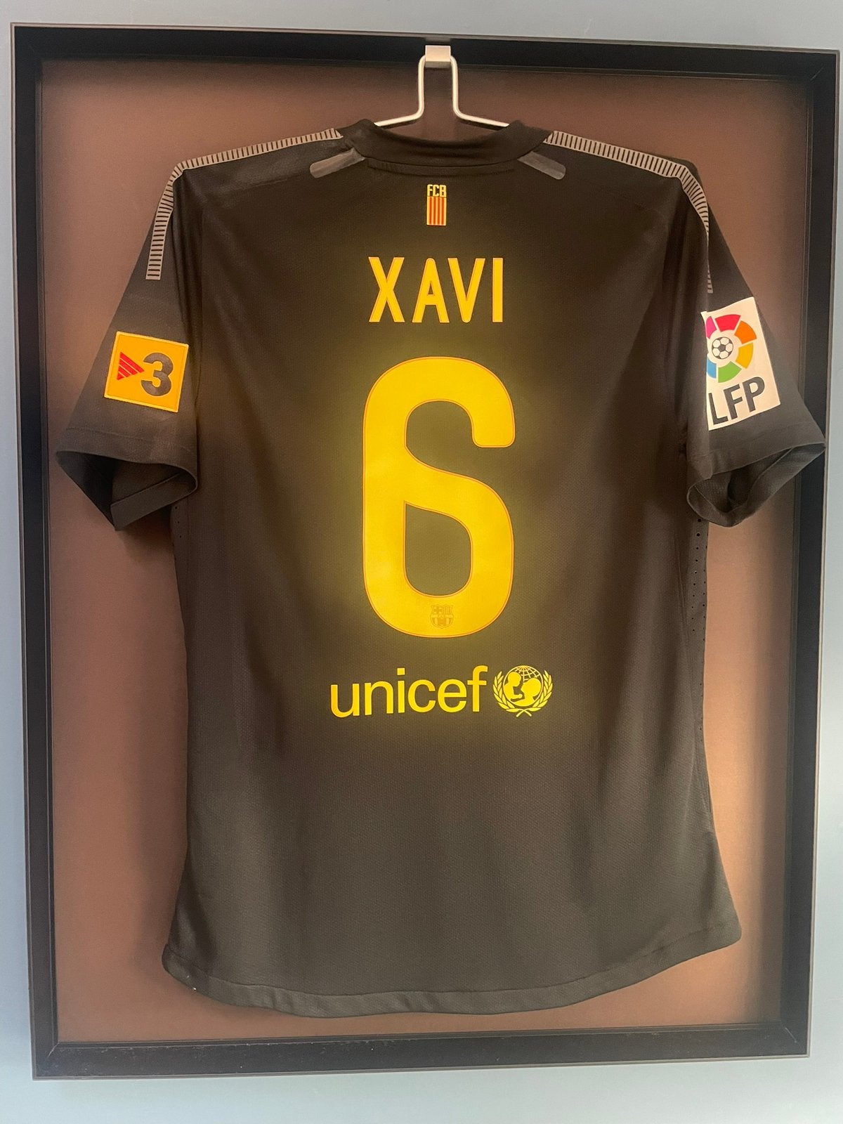 Shirt Xavi player issue FC Barcelona uitshirt 2011-12, Ophalen of Verzenden, Zo goed als nieuw, Buitenlandse clubs, Shirt