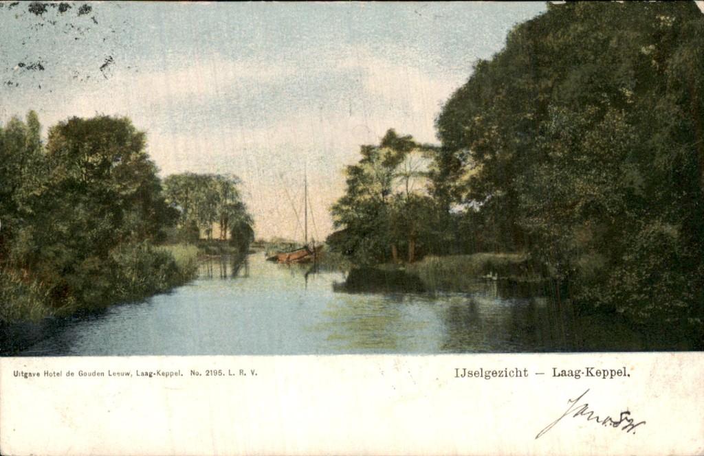 Laag-Keppel - IJselgezicht - Oever, Ophalen of Verzenden, Voor 1920, Gelopen, Gelderland