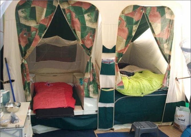 Jamet jametic met kampeer spullen, Caravans en Kamperen, Ophalen, Overige kleuren, Aanwezig, Jamet