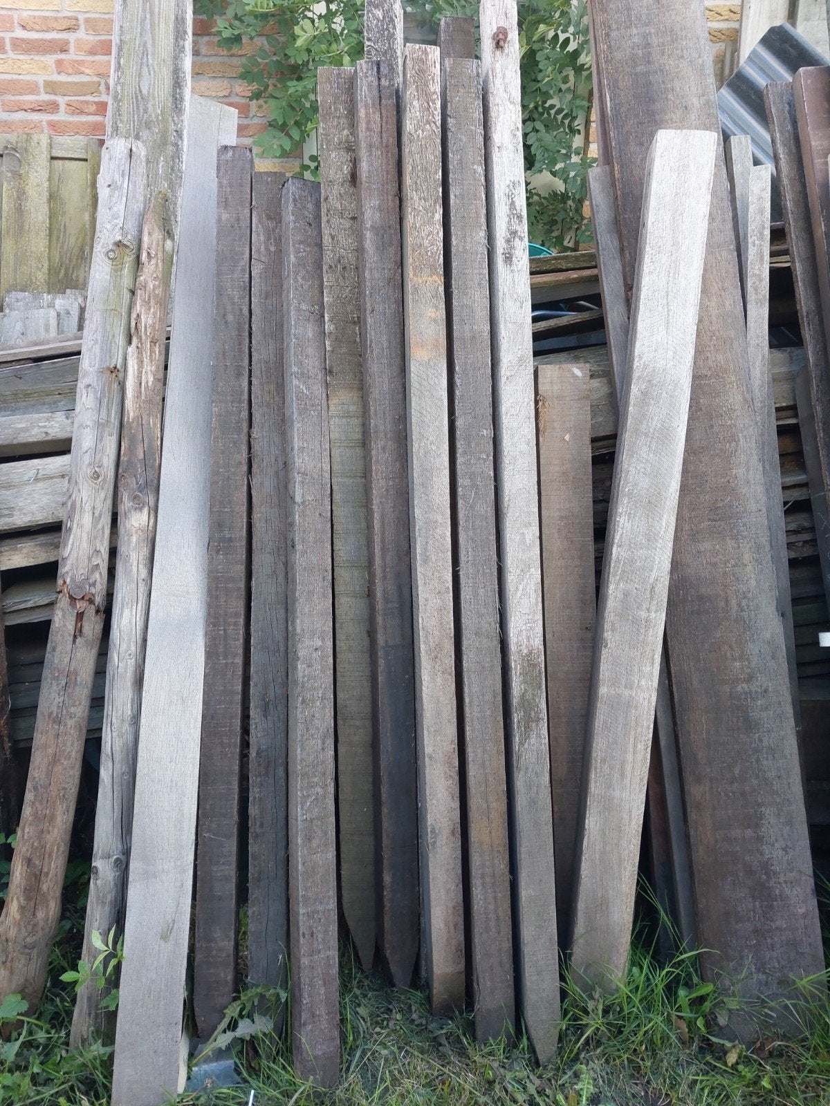 palen 7x7    1,7 mtr   hardhout, Tuin en Terras, Ophalen of Verzenden, 250 cm of meer, Palen