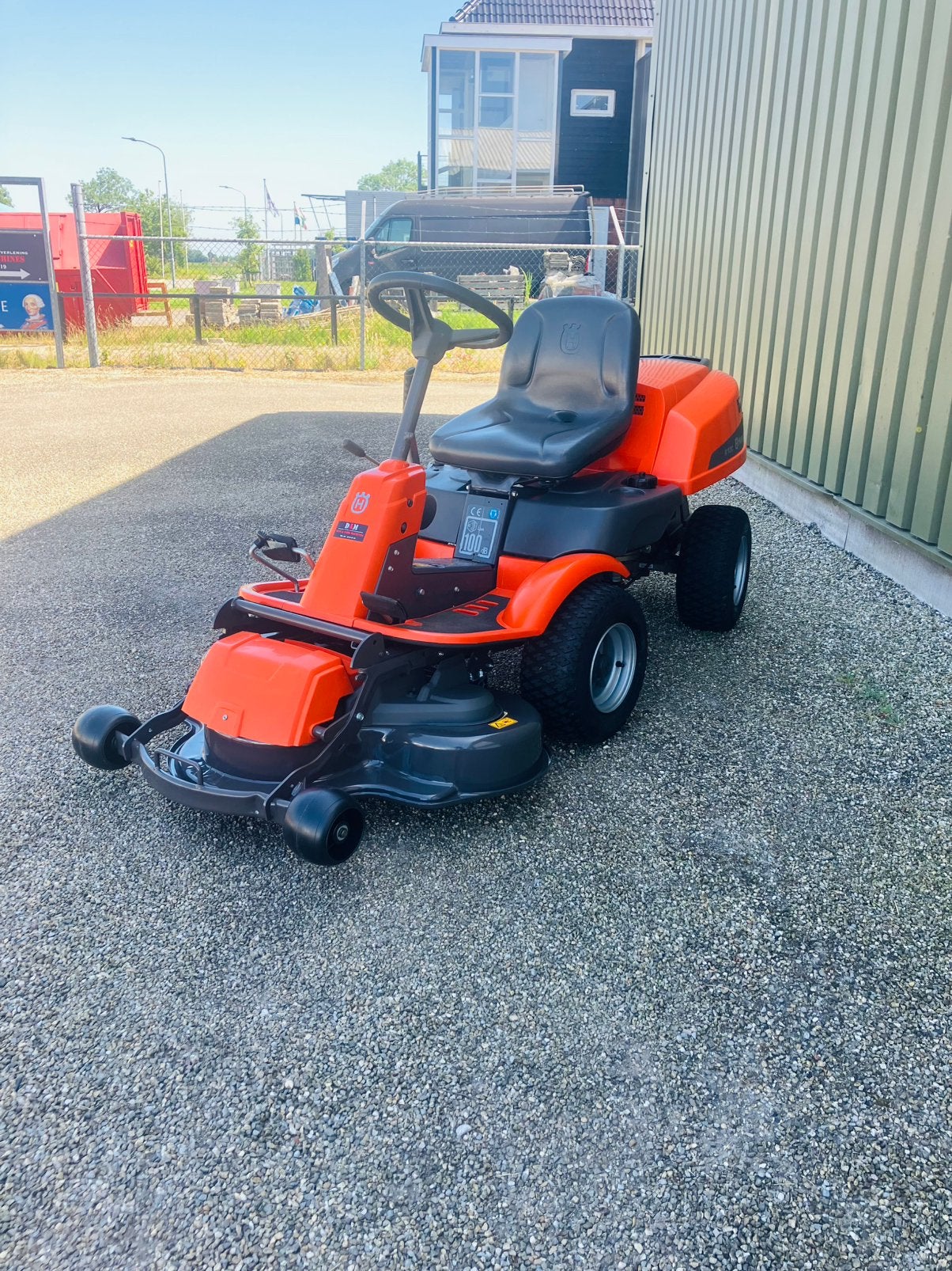Topstaat! Husqvarna R13c front/zitmaaier  NIEUW MAAIDEK!!, Tuin en Terras, Zitmaaiers, Ophalen, Zo goed als nieuw