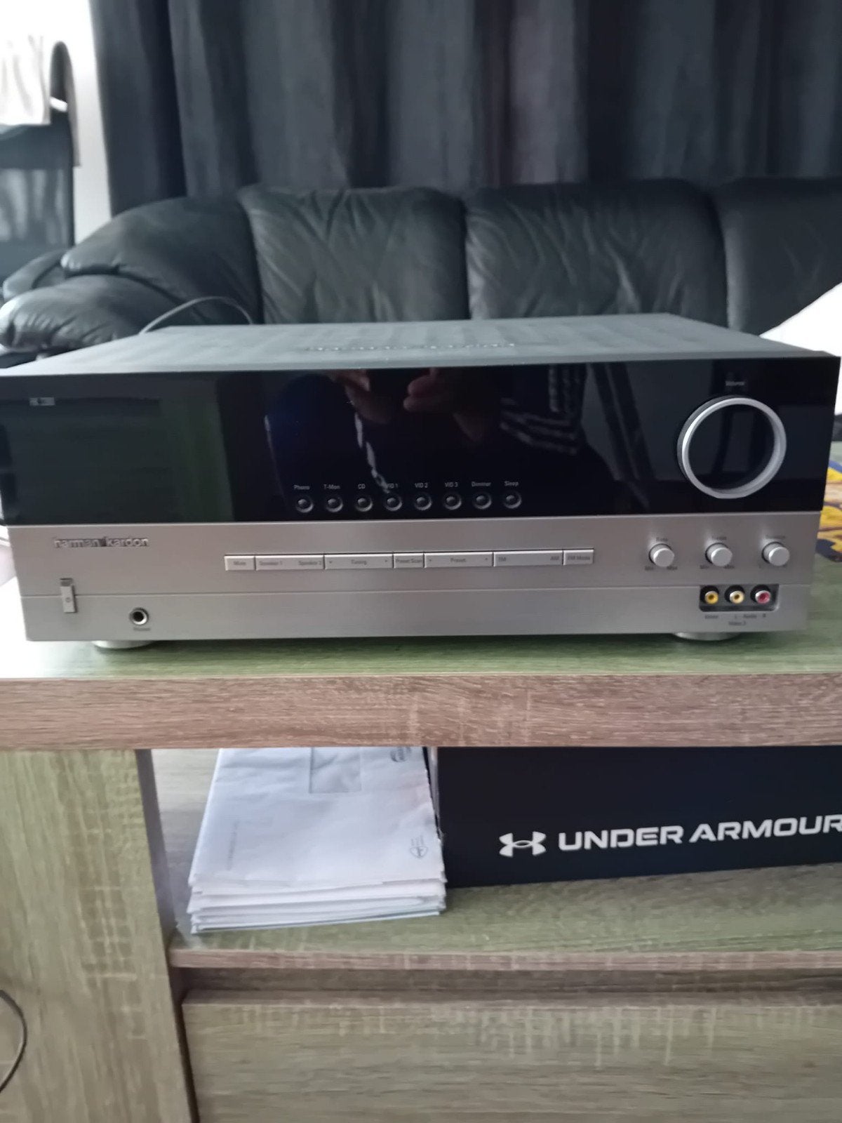 Harman Kardon HK 3380 Stereo Receiver - Zilver/Zwart, Audio, Tv en Foto, Versterkers en Receivers, Ophalen of Verzenden