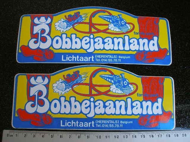 2x sticker family park Bobbejaanland lichtaart trein water, Verzamelen, Stickers, Zo goed als nieuw, Bedrijf of Vereniging, Verzenden
