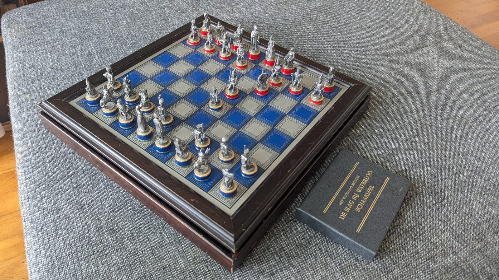Franklin Mint Schaakspel Slag bij Waterloo - Compleet, Een of twee spelers, Verzenden, Gebruikt, Franklin Mint