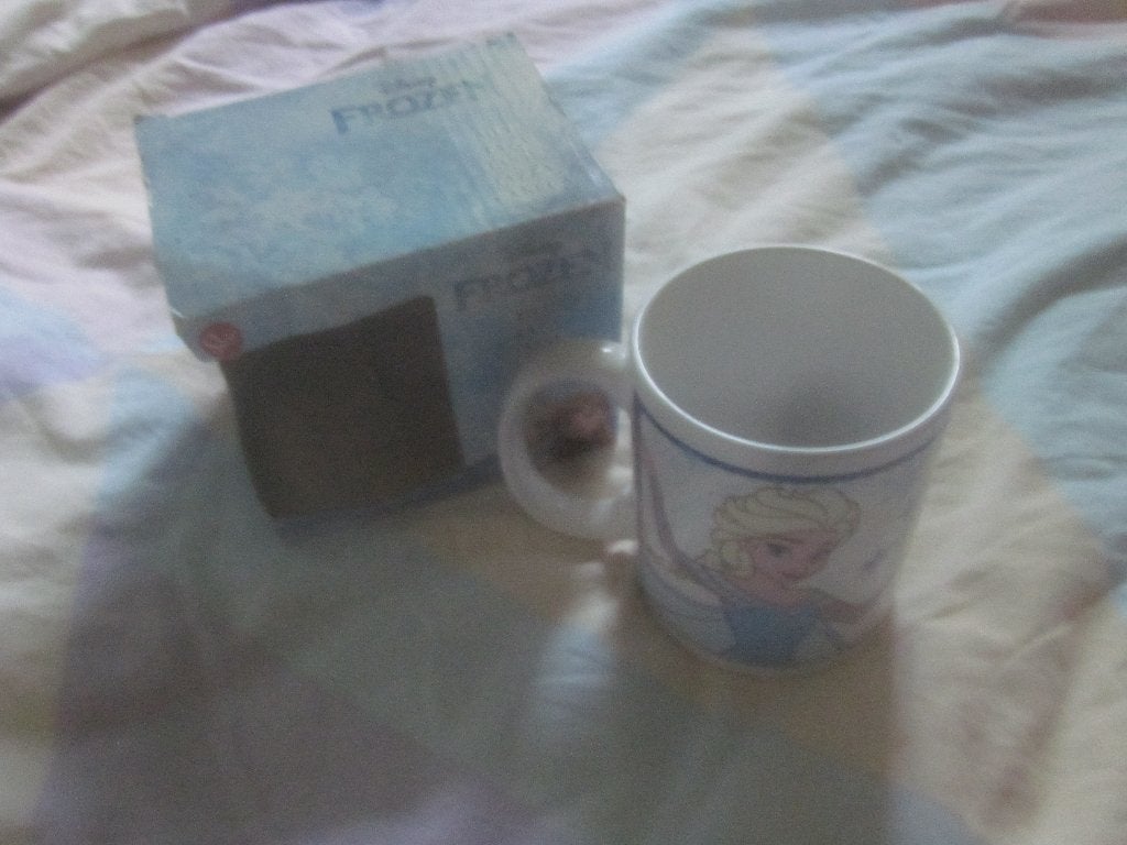 Nieuwe stenen beker Frozen Elsa Disney, Ophalen, Overige merken, Nieuw, Bord(en)