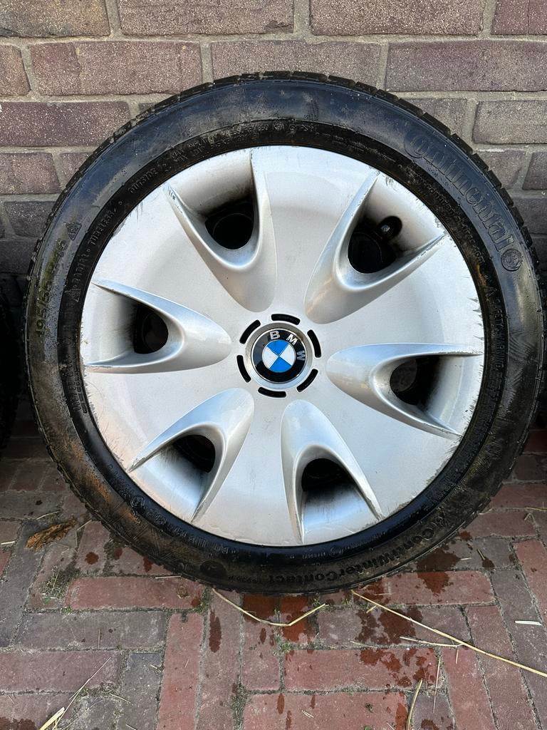 BMW Winterbanden met Velgen - Continental 195/55 R16, Ophalen of Verzenden, Zo goed als nieuw