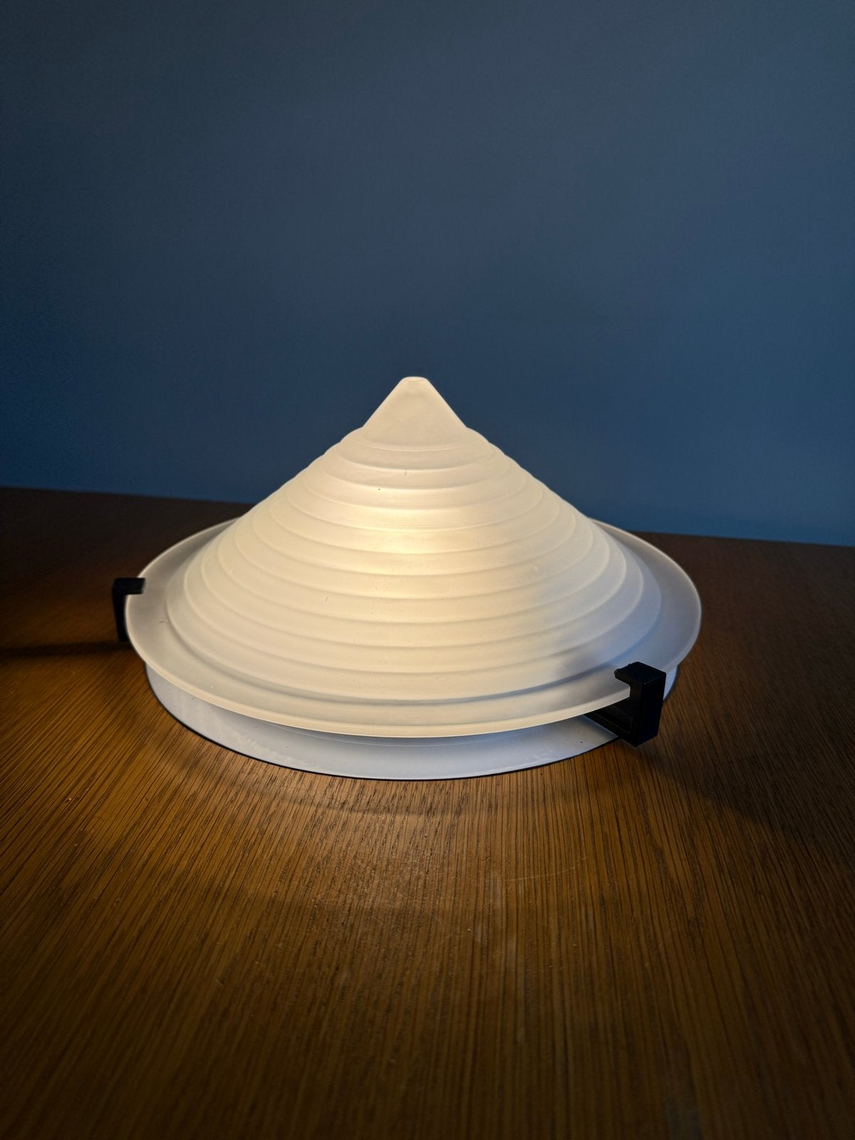 Vintage IKEA Piramide Plafondlamp T9317 - Melkglas Teepee, Gebruikt, Vintage, LED, Wit