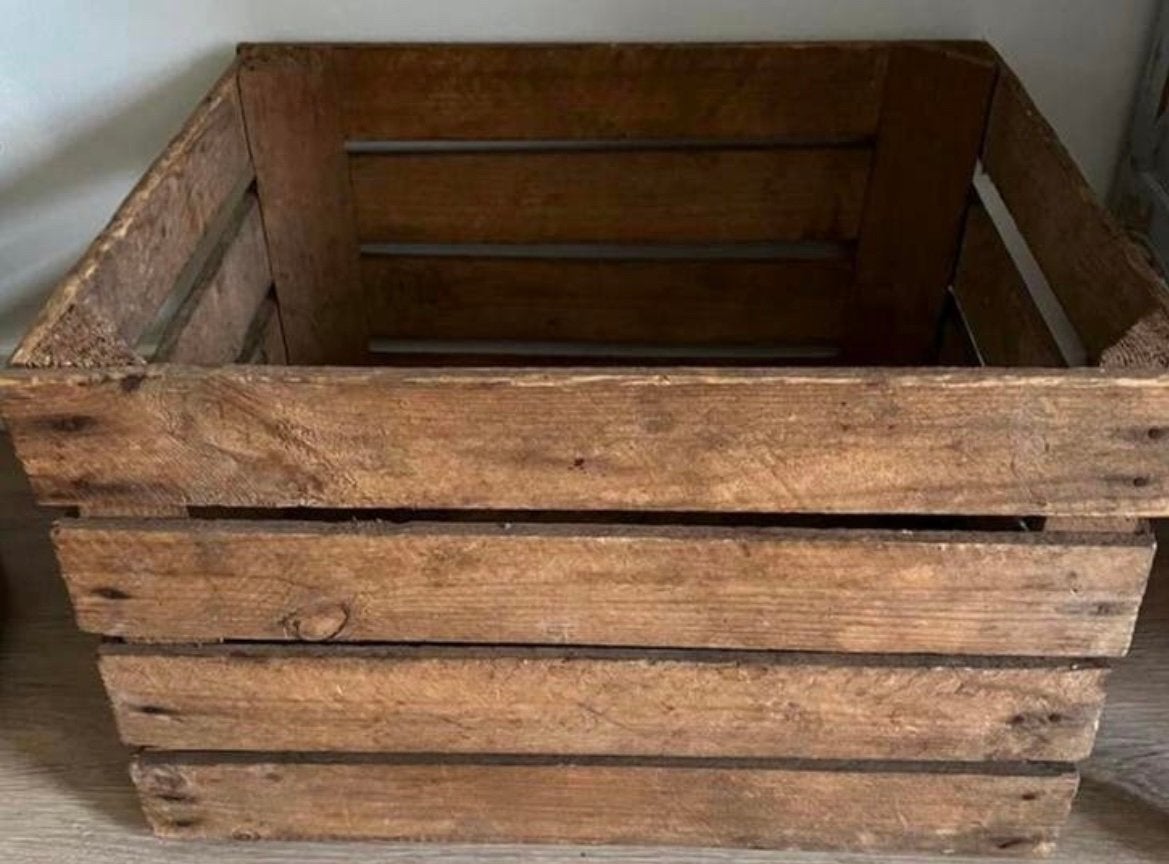 Stevige kist hout, Huis en Inrichting, Woonaccessoires | Kisten, Ophalen, Zo goed als nieuw, 50 tot 100 cm, Minder dan 50 cm