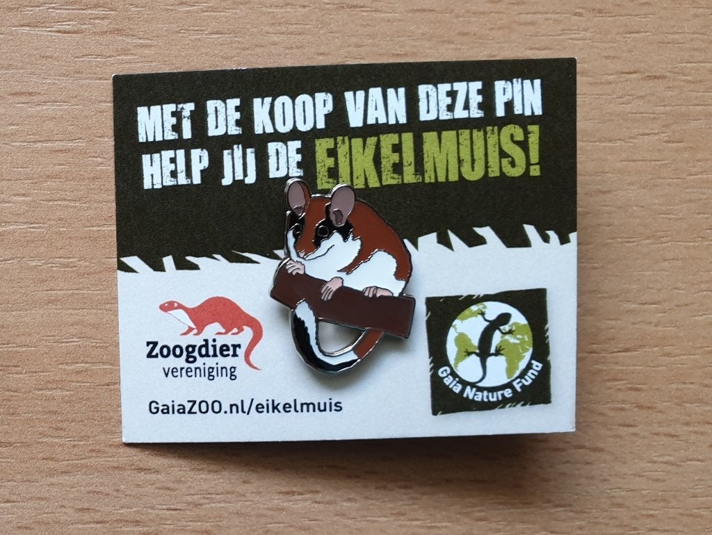 Speldje, pin eikelmuis - nieuw, Ophalen of Verzenden, Nieuw, Dier of Natuur, Speldje of Pin