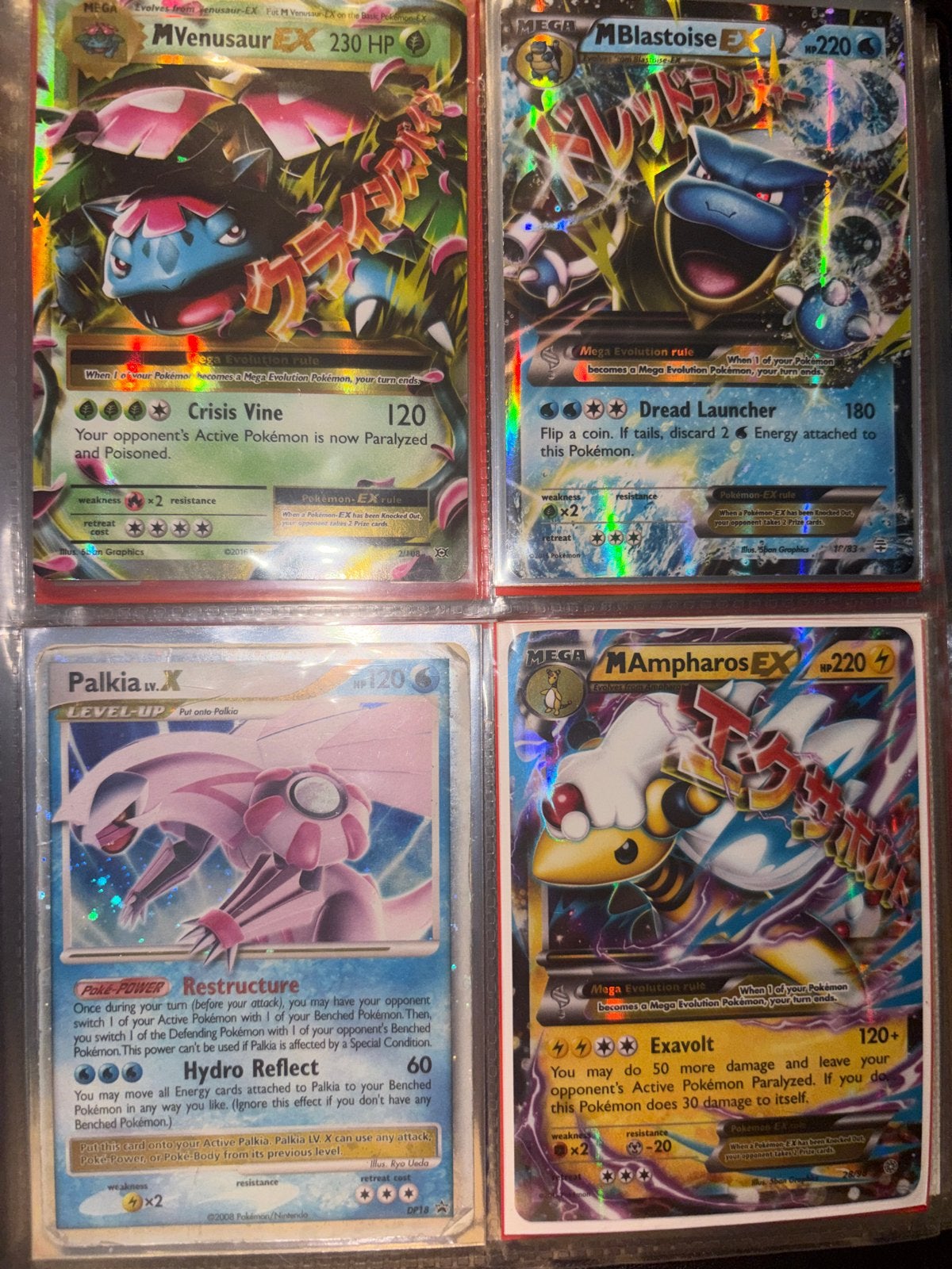 Pokémon verzamelmap met diverse kaarten, Ophalen of Verzenden, Gebruikt, Meerdere kaarten, Foil