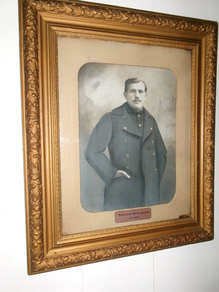 Prachtige grote antieke jaren 20 Franse houten fotolijst, Ophalen of Verzenden
