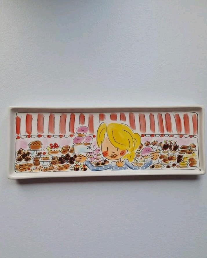 Blond Amsterdam LE cakeplateau meisje met luifel, Blond Amsterdam, Nieuw, Ophalen of Verzenden, Schaal of Schalen