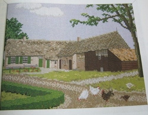 Borduurpatroon  Boerderij Drenthe  nr 4885 do, Verzenden, Nieuw, Handborduren, Patroon
