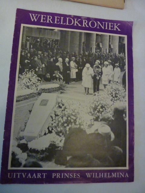 Wereldkroniek - Uitvaart Prinses Wilhelmina, Boeken, Verzenden, Gelezen
