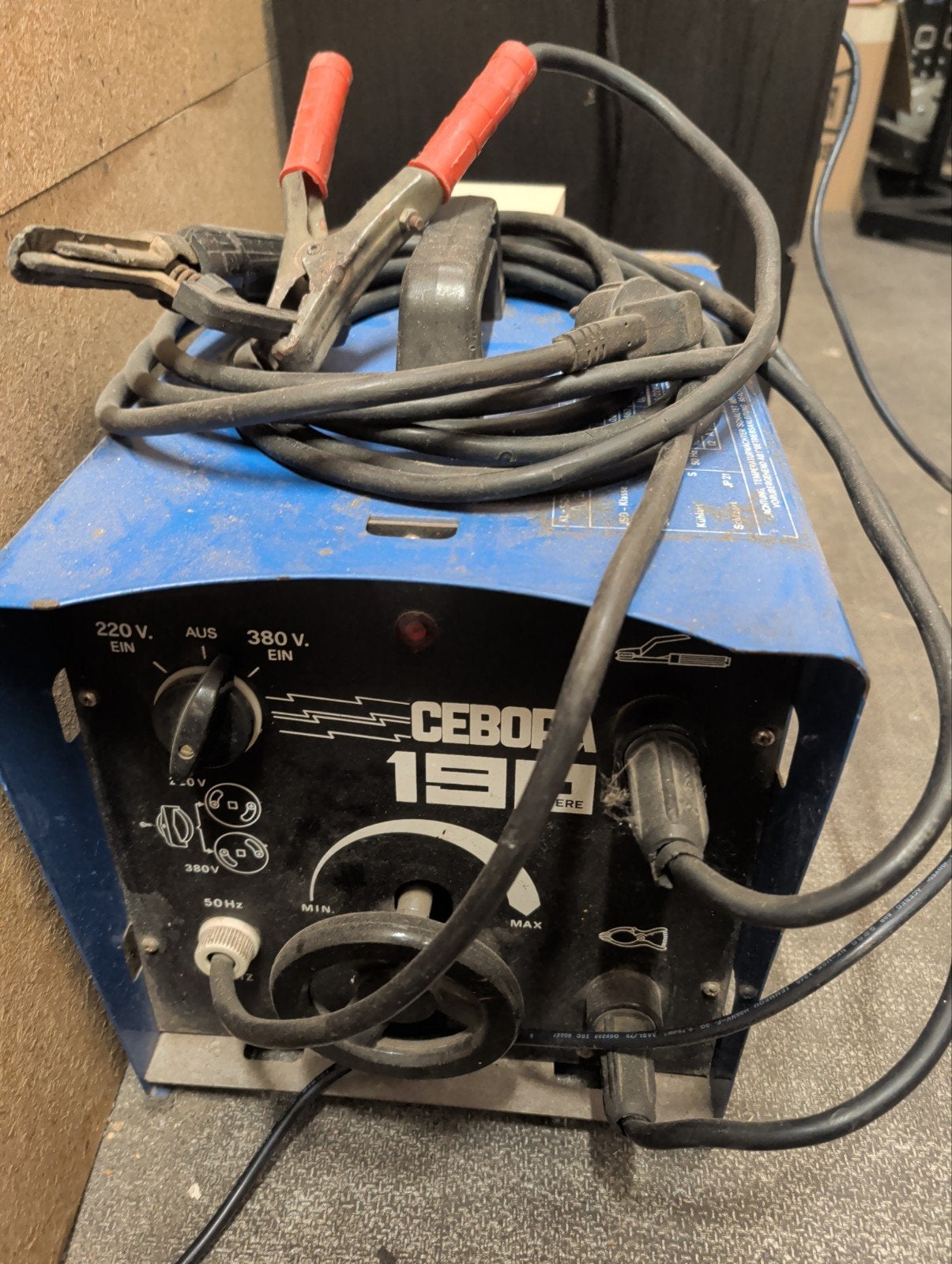 Cebora 190 lasapparaat - Werkt goed, Doe-het-zelf en Verbouw, Ophalen of Verzenden, Gebruikt, 150 tot 250 ampère, Elektroden