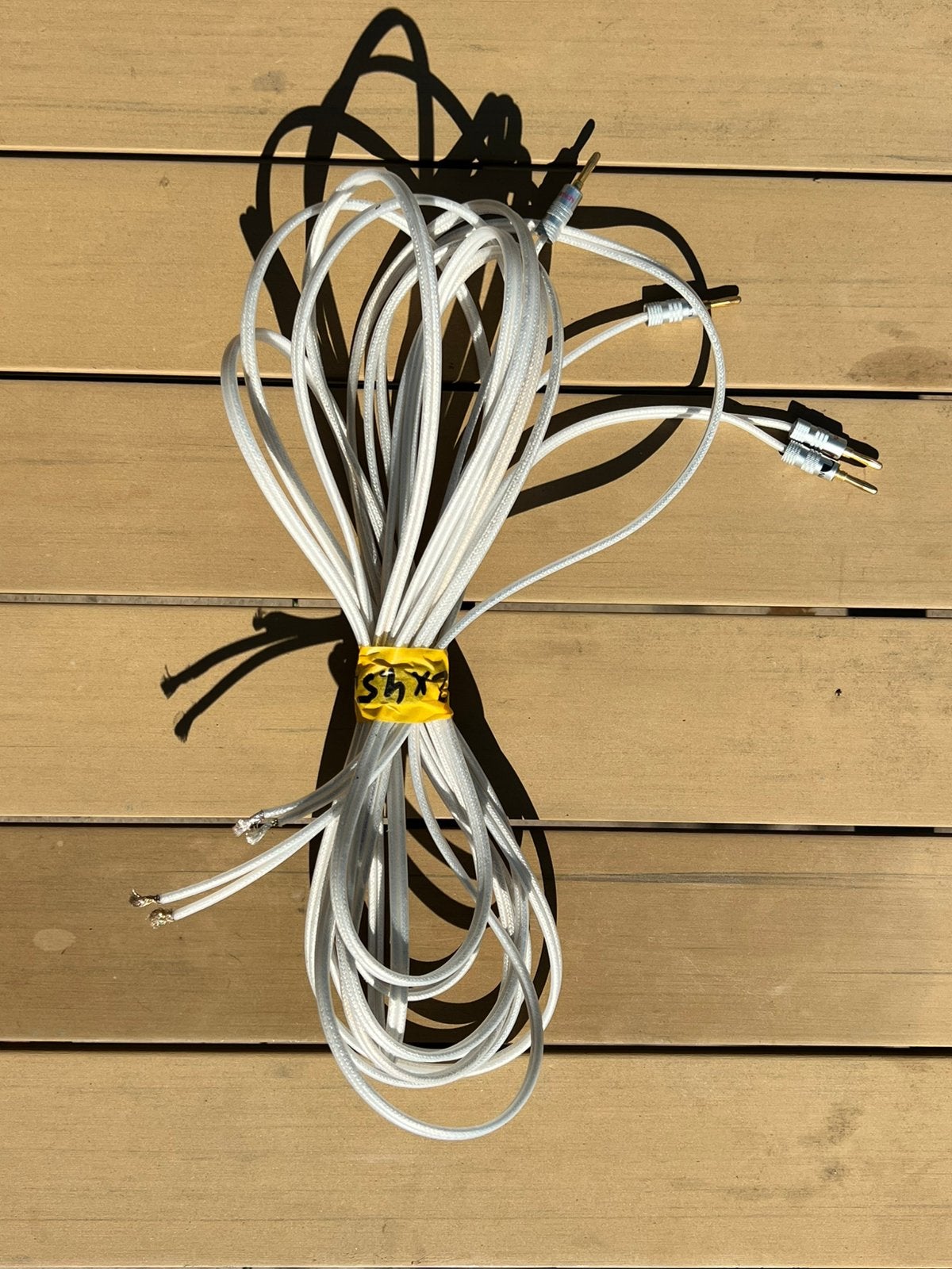QED silver anniversary XT ca 2x4,5 meter, Audio, Tv en Foto, Ophalen, Zo goed als nieuw, Luidsprekerkabel