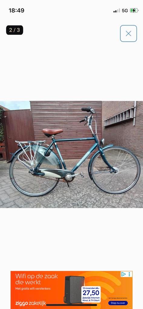 Mooie Batavus herenfiets 26 inch, Fietsen en Brommers, 53 tot 57 cm, Ophalen, Gebruikt, Batavus