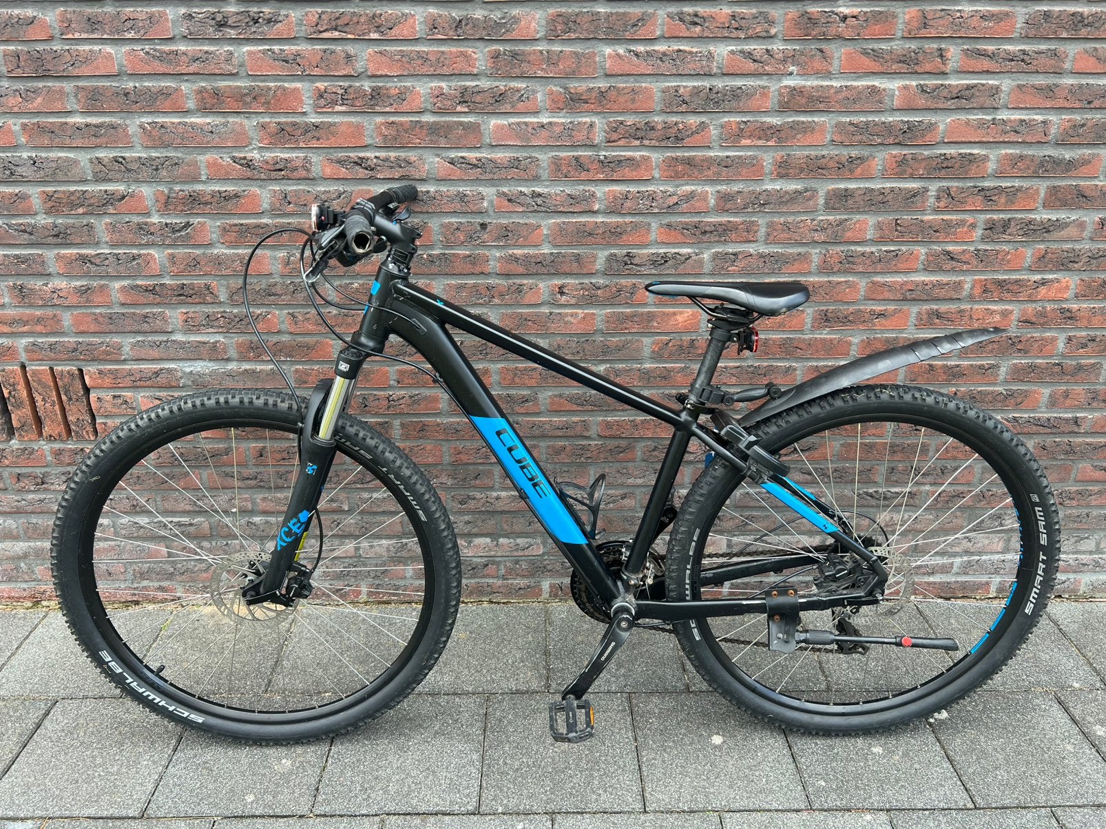 CUBE AIM PRO Mountainbike/ATB zwart met blauw 29 inch velgen, Gebruikt, Hardtail, Schijfrem, Ophalen