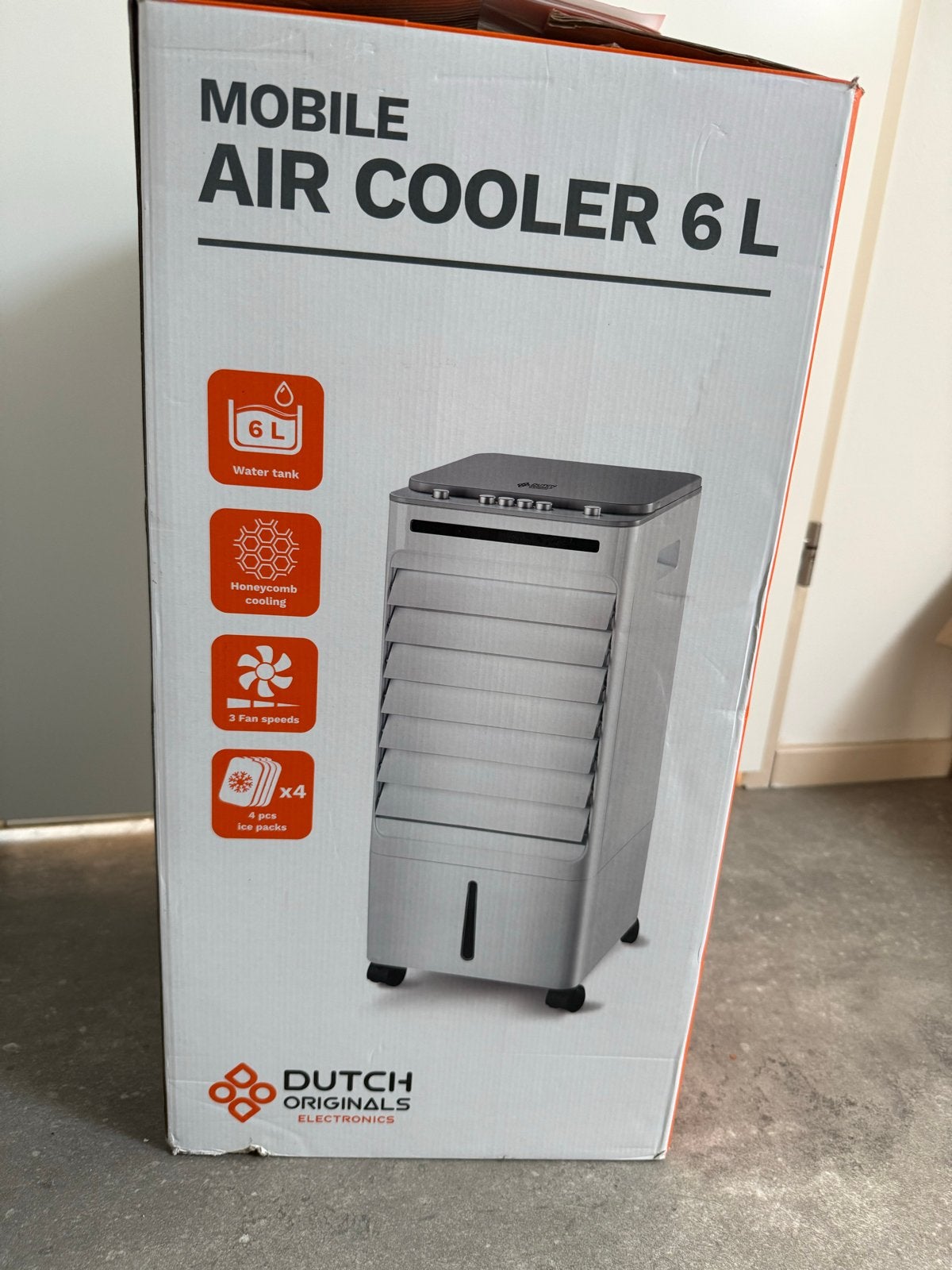 Mobiele Air Cooler 6L - Dutch Originals, Minder dan 60 m³, Nieuw, 3 snelheden of meer, Ophalen of Verzenden