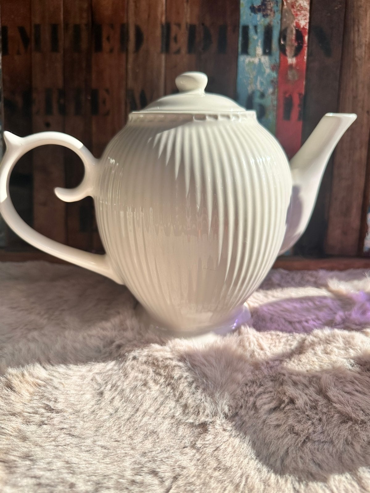 Theepot / porselein / Siaki Amsterdam / aanvul servies, Vintage, Ophalen of Verzenden, Zo goed als nieuw, Theepot