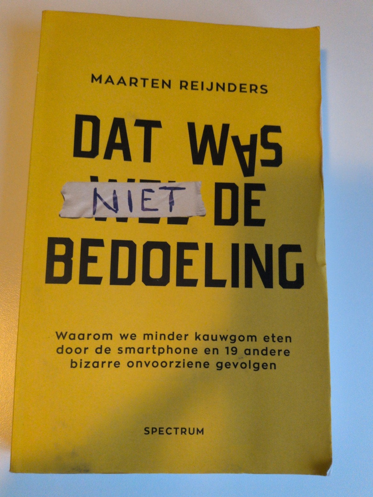 Maarten Reijnders - Dat was niet de bedoeling, Ophalen of Verzenden, Zo goed als nieuw, Maarten Reijnders