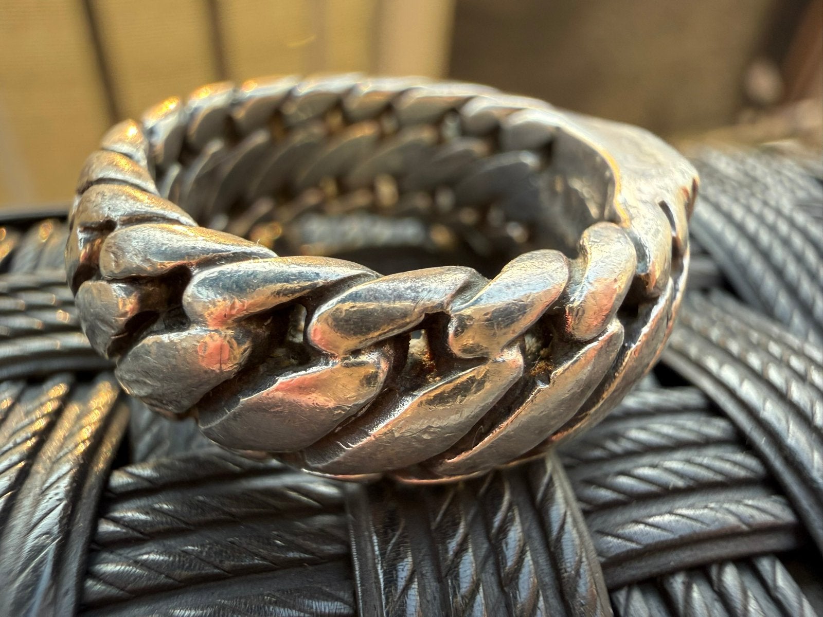 Buddha to buddha ring, 18 tot 19, Ophalen of Verzenden, Zo goed als nieuw, Dame of Heer