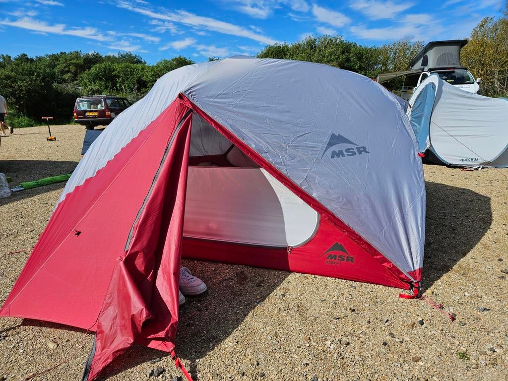 MSR Elixer 4 lichtgewicht tent, Caravans en Kamperen, Tenten, Ophalen of Verzenden, Zo goed als nieuw