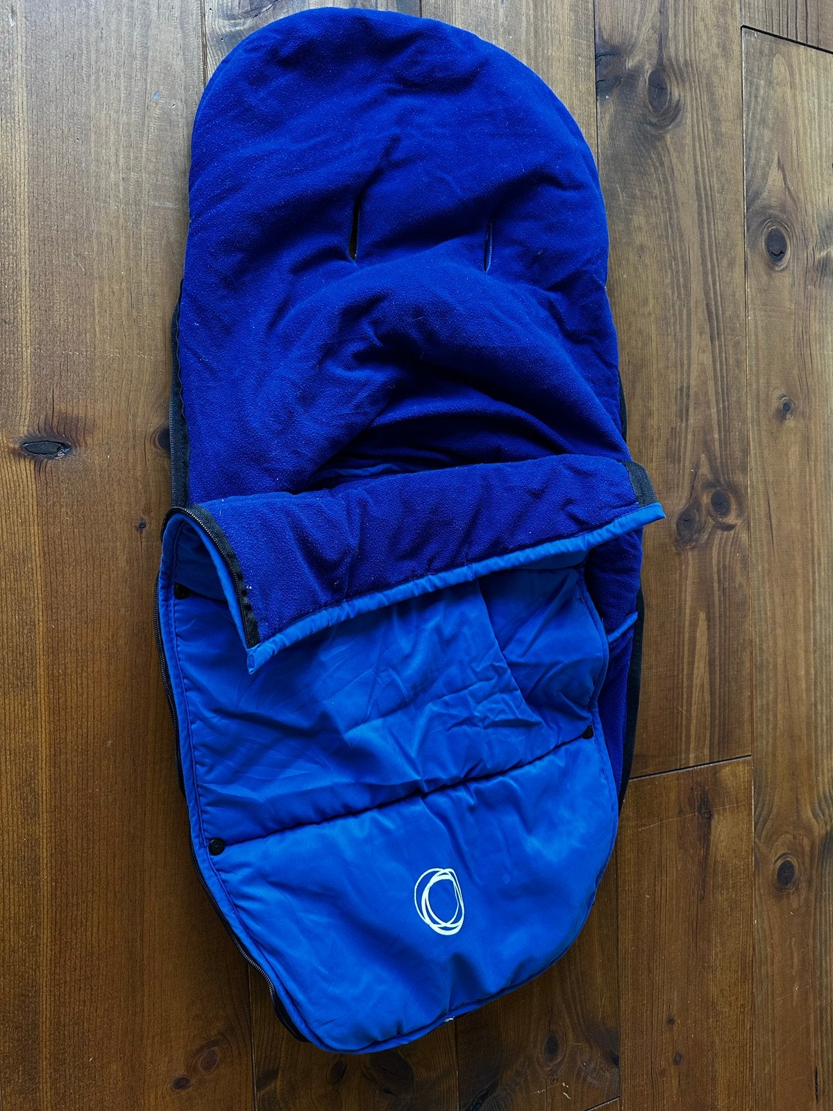Bugaboo voetenzak - Blauw, Kinderen en Baby's, Ophalen, Gebruikt, Overige merken, Gevoerd