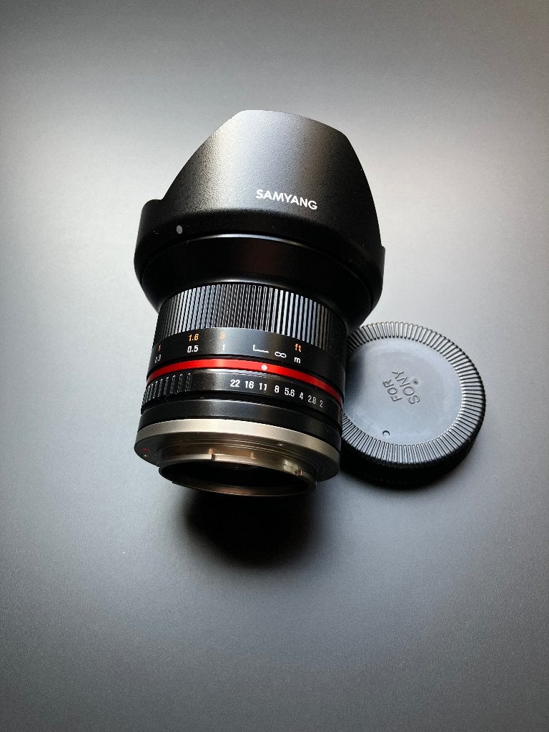 Samyang 12mm groothoek lens Sony E Mount, Audio, Tv en Foto, Sony E-mount, Samyang, Nieuw, 12 mm