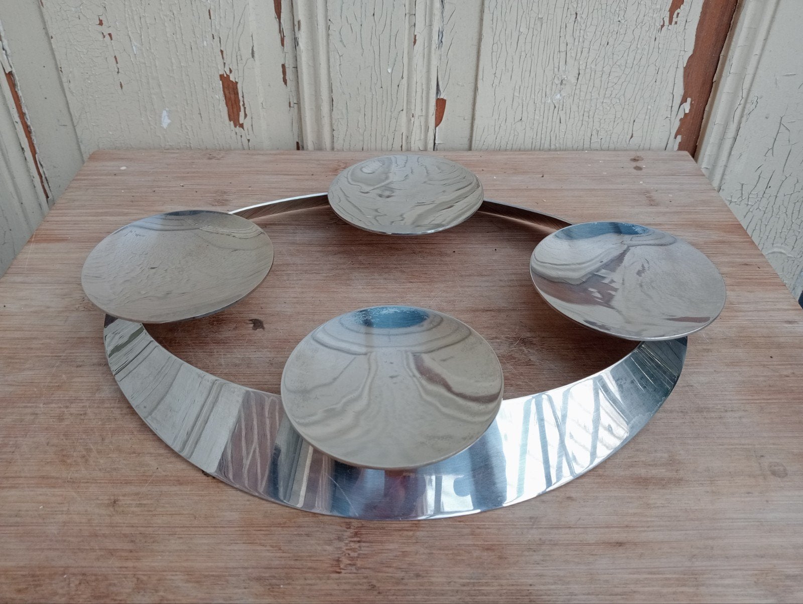 Georg Jensen Advent Kaarsenhouder Four, Antiek en Kunst, Ophalen of Verzenden