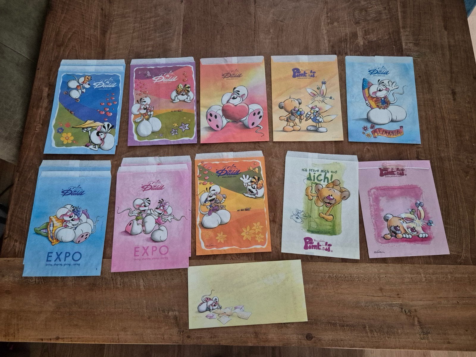 Diddl • Zakjes • Diddlplaatjes • A5, Ophalen of Verzenden, Diddl, Zo goed als nieuw, Papier, Kaart of Schrift