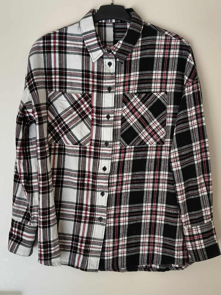 blouse dun flanel, Ophalen of Verzenden, Zo goed als nieuw, Maat 46/48 (XL) of groter, Meerkleurig