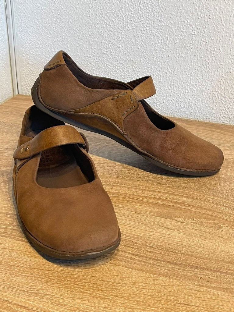 Timberland Earthkeepers Ballerina's MT 39 Cognac Nubuck, Bruin, Tim, Zo goed als nieuw, Timberland
