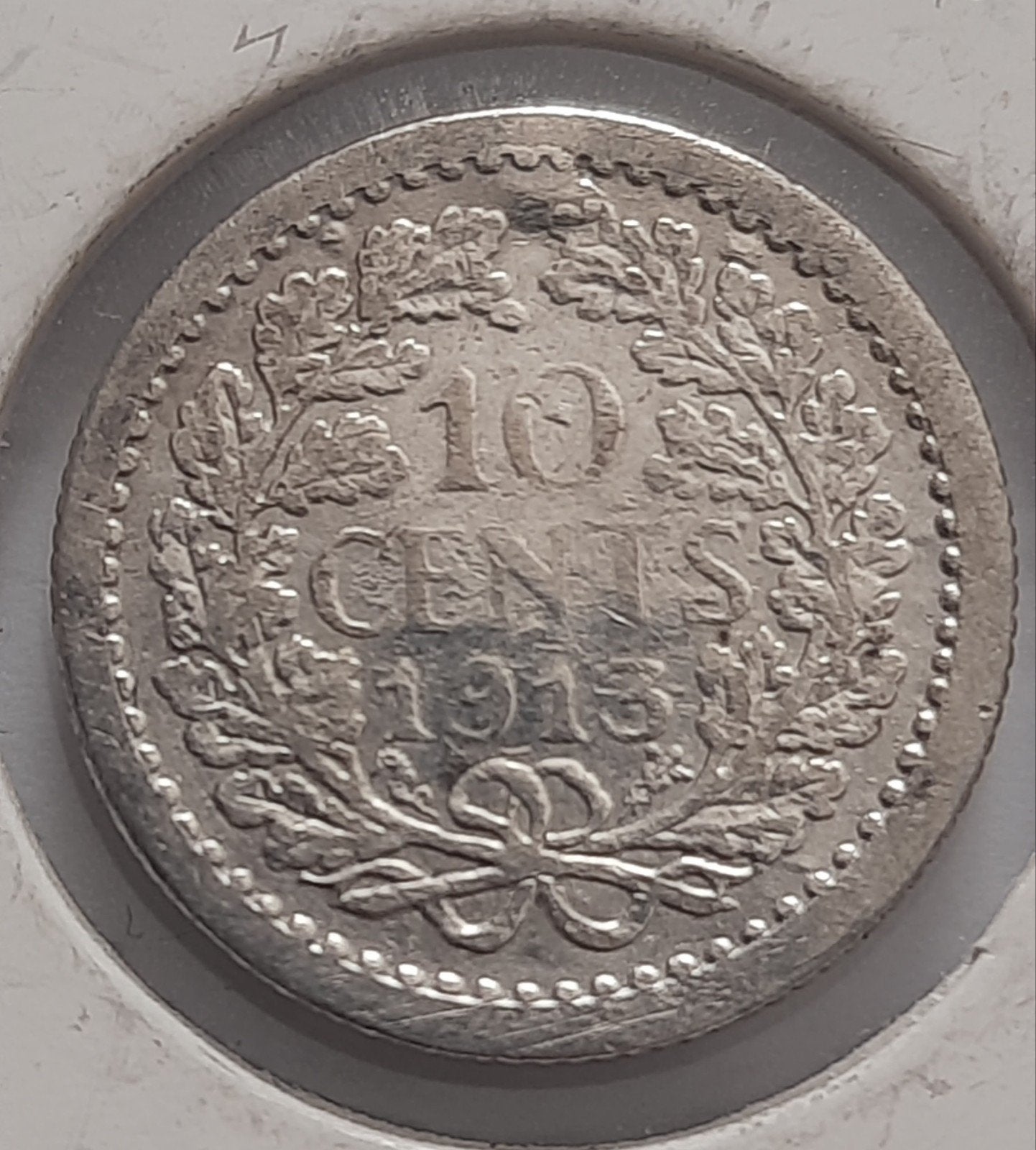 10 CENT 1913 (ZILVER) WILHELMINA., Postzegels en Munten, Munten | Nederland, Zilver, Ophalen of Verzenden, 10 cent, Koningin Wilhelmina