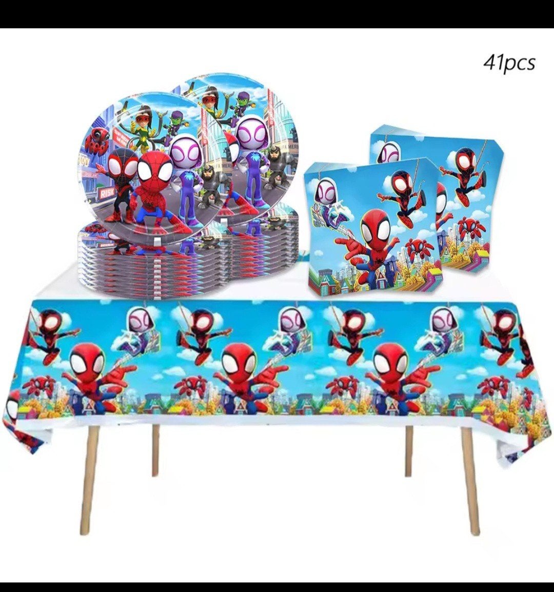 Nieuw Spiderman Feestpakket - 41 stuks, Ophalen, Nieuw, Feestartikel, Verjaardag