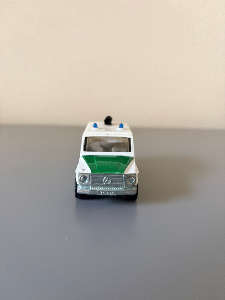 Siku 1044 Mercedes-Benz 280 GE Polizei vintage modelauto, Ophalen of Verzenden, Zo goed als nieuw, Auto, SIKU