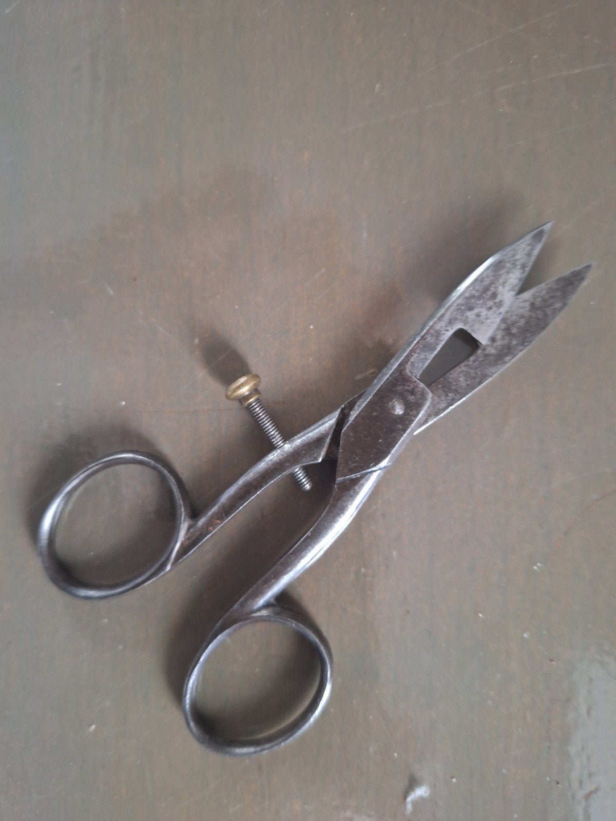 Antieke knoopsgatschaar, Antiek en Kunst, Ophalen of Verzenden