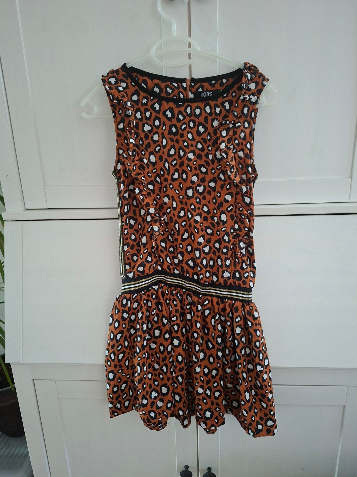 Leopardprint jurk KIDS maat 146/152, Ophalen, Meisje, Zo goed als nieuw, KIDS