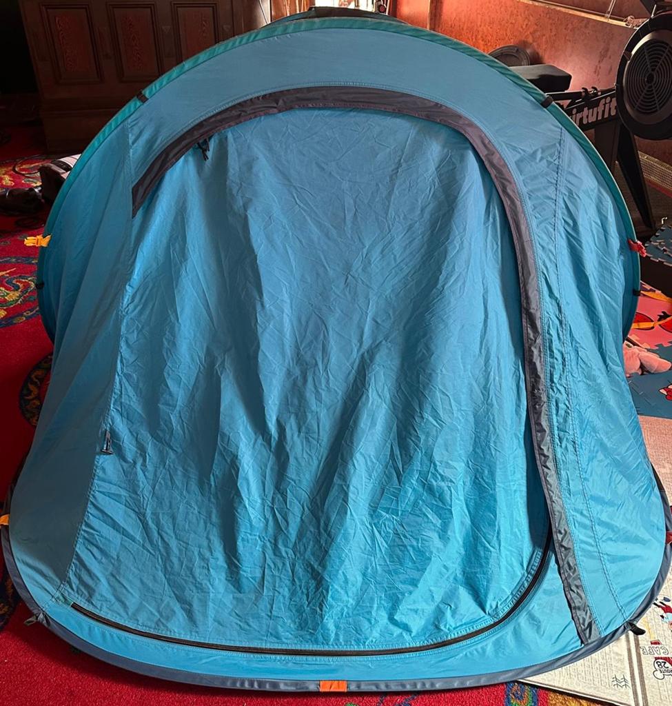 Quechua pop up tent 2 personen, Caravans en Kamperen, Tenten, Ophalen of Verzenden, Gebruikt, Tot en met 2