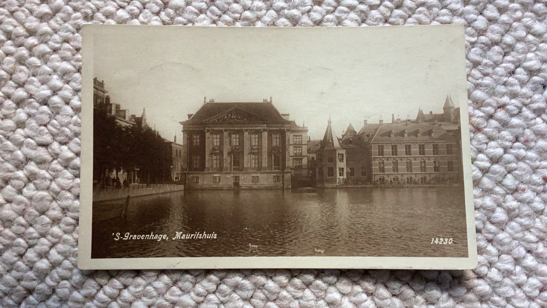 Fotokaart ‘s Gravenhage Mauritshuis 1925. 982, Ophalen of Verzenden, 1920 tot 1940, Gelopen, Zuid-Holland