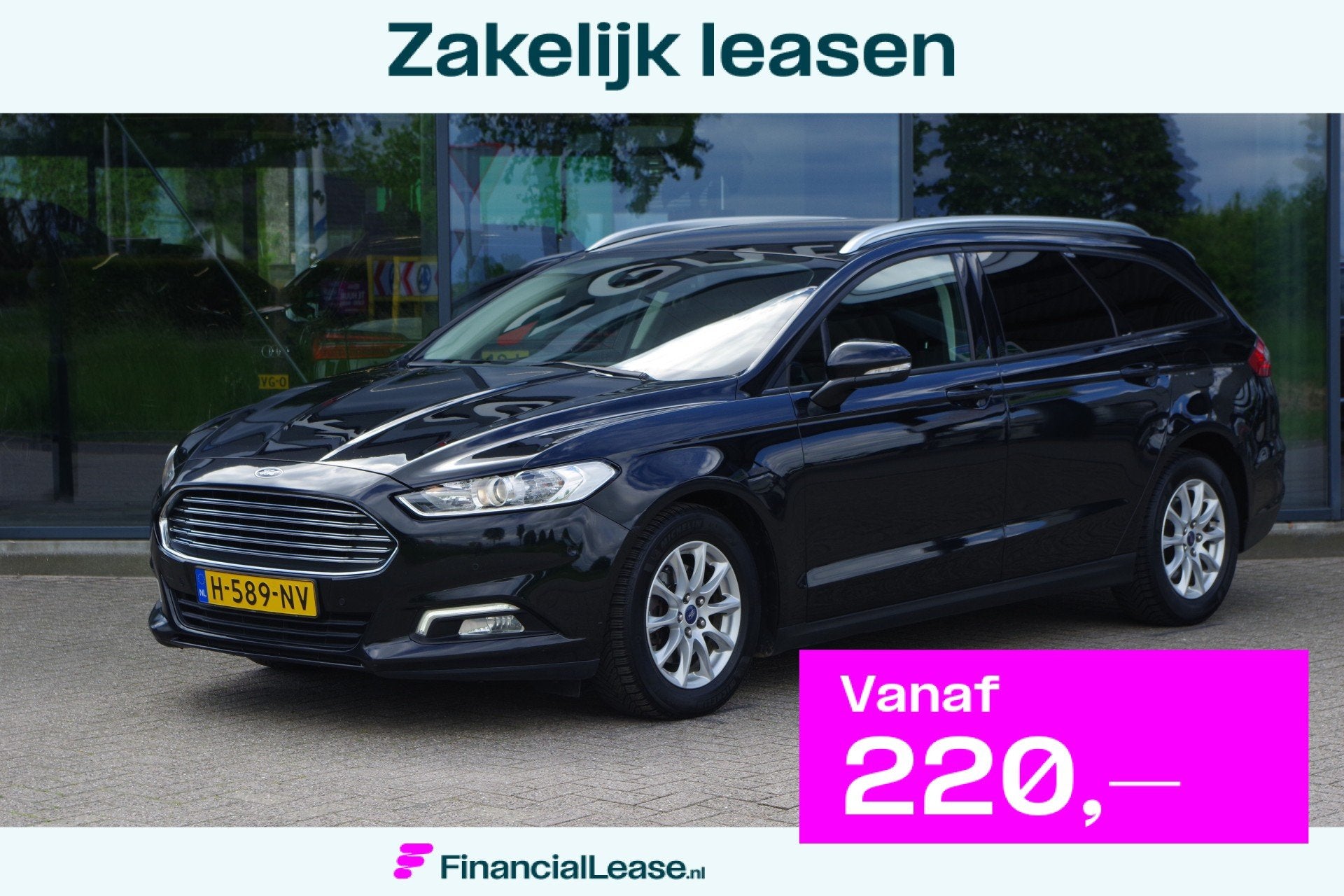 Ford Mondeo Wagon 1.5 160 PK Automaat Trend, Trekhaak, Memor, 12 maanden, 4 cilinders, Zwart, 1427 kg