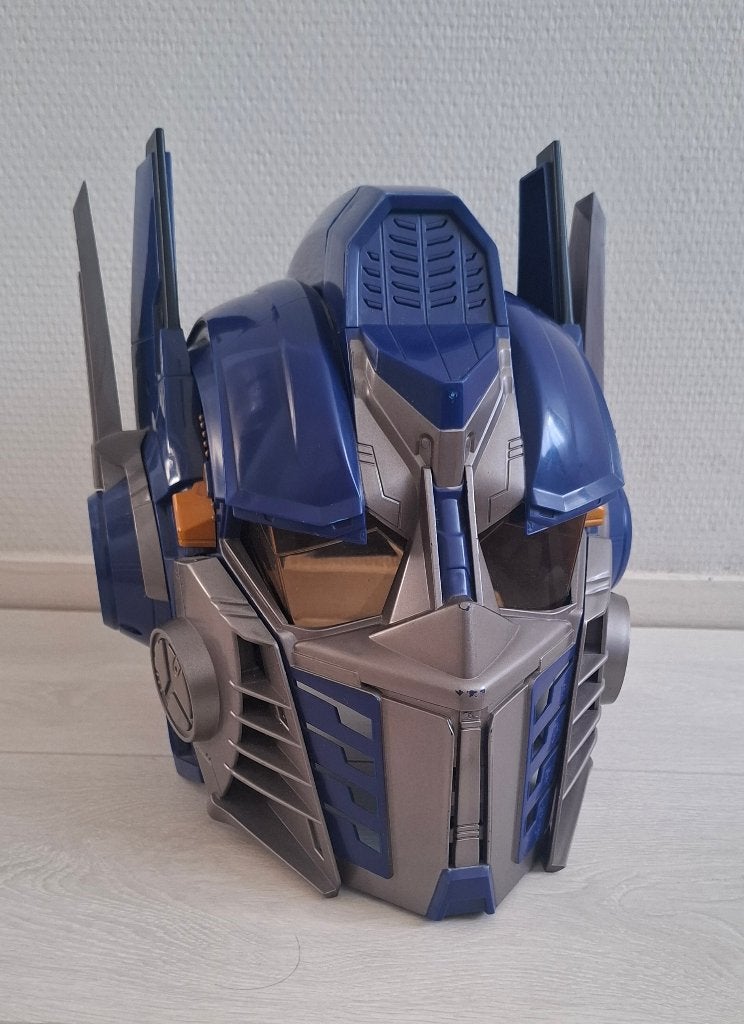 Transformers Optimus Prime masker met stemvervormer, Verzamelen, Transformers, Overige generaties, Ophalen, Gebruikt, Autobots