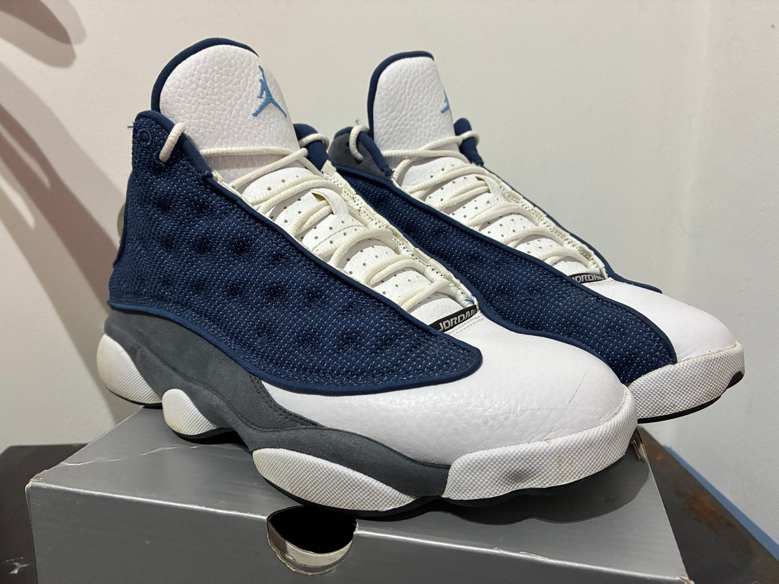 Nike Air Jordan 13 Retro - Maat 41 - Met originele doos, Kleding | Heren, Ophalen of Verzenden, Gedragen, Blauw, Sneakers of Gympen
