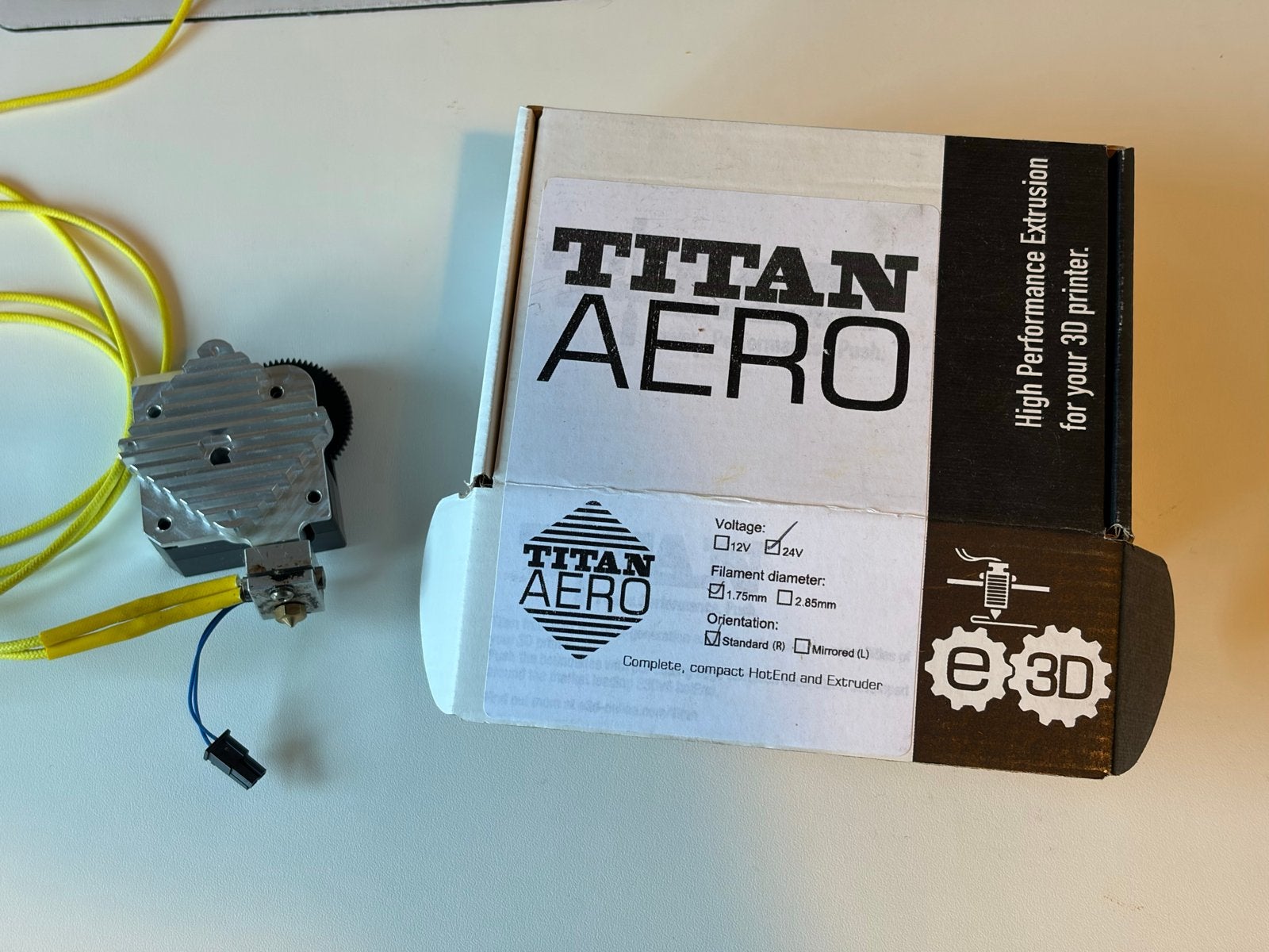 E3D Titan Aero HotEnd en Extruder voor 3D-printer, Computers en Software, Ophalen of Verzenden, Gebruikt, Filament
