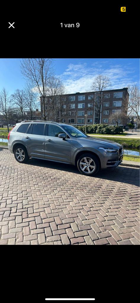 Volvo XC90 2.0 T8 Twin Engine AWD Pi-hy AUT 2015 Grijs, Auto's, 1969 cc, 320 pk, 7 stoelen, Vierwielaandrijving