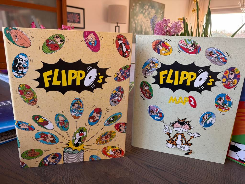 Complete Flippo verzameling met mappen en voorbeeldbladen, Ophalen of Verzenden, Spiek, Verzameling, Met verzamelmap(pen)