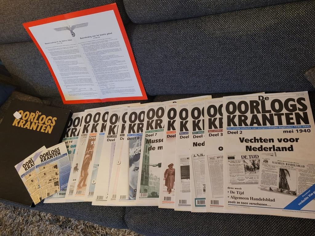 De oorlogskranten deel 2 tot en met 14 wwii mussert hitler, Ophalen of Verzenden, Duitsland, Boek of Tijdschrift