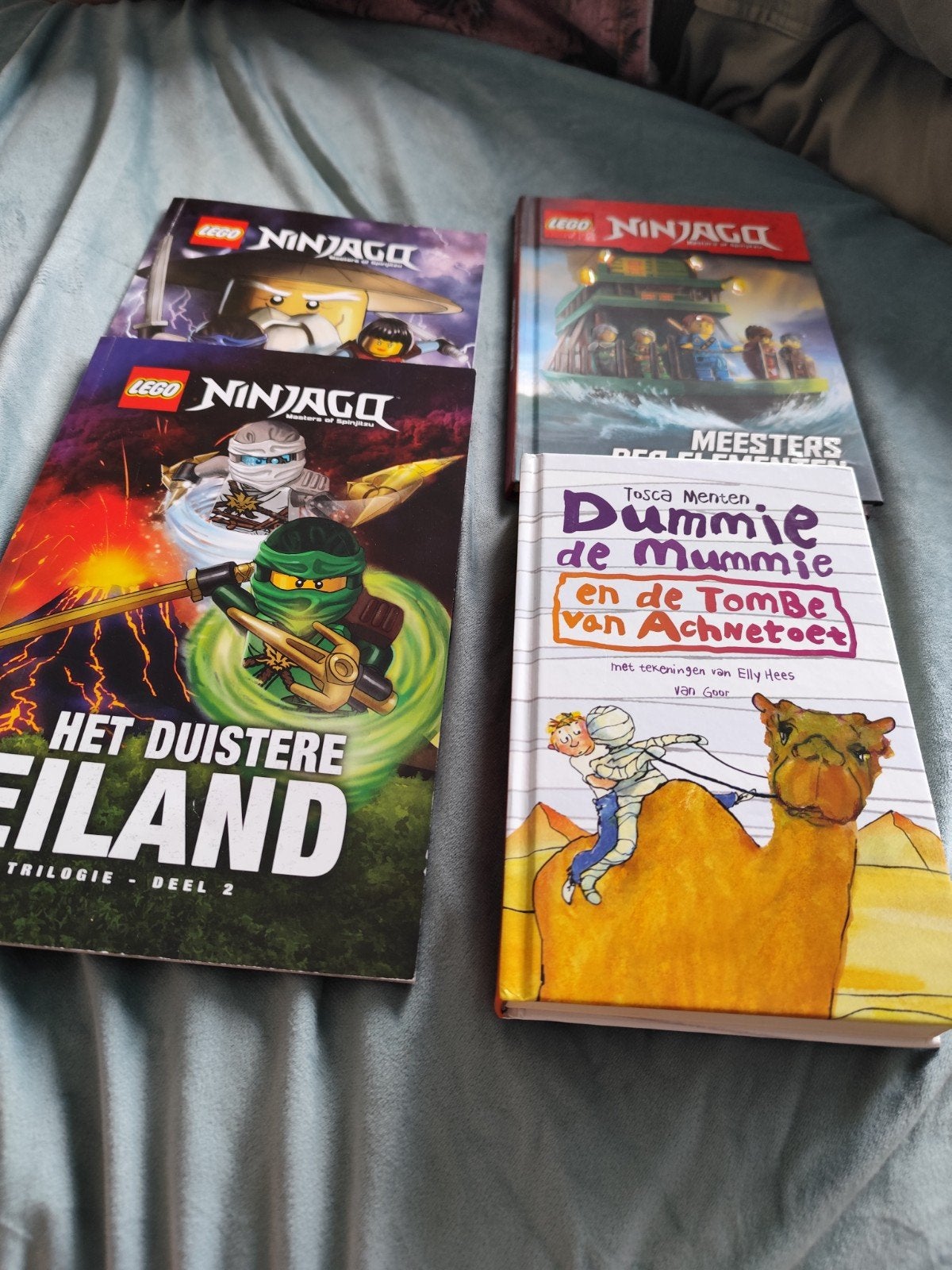 Kinderboeken: Dummie de Mummie, Lego Ninjago (3 boeken), Ophalen, Zo goed als nieuw