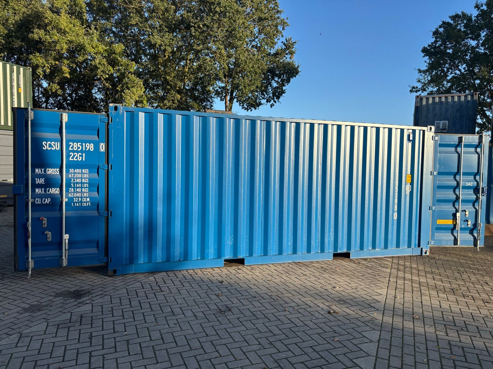 20ft Doorloop Container met Dubbele Deuren transport mogelij, Verzenden