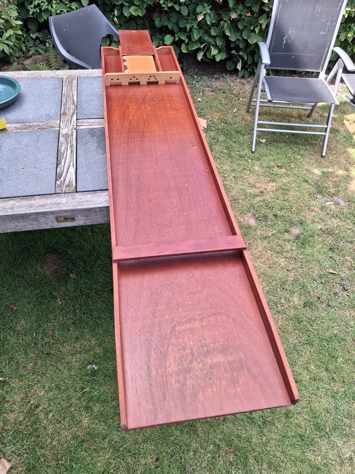 Homas Sjoelbak 2 meter vintage Sjoelspel met 30 schijven, Hobby en Vrije tijd, Gezelschapsspellen | Bordspellen, Vijf spelers of meer